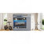 Lit mezzanine double avec tiroirs, tablettes et gris clair-81401314