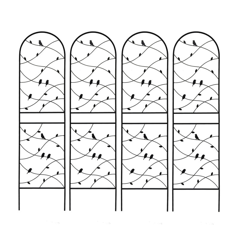 Paquet de 4 treillis de jardin en métal