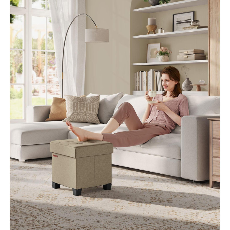 Cube Storage Ottoman(Brown)