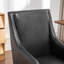 Chaise de bureau en cuir véritable Jamestown avec pieds en bois massif-1343654391