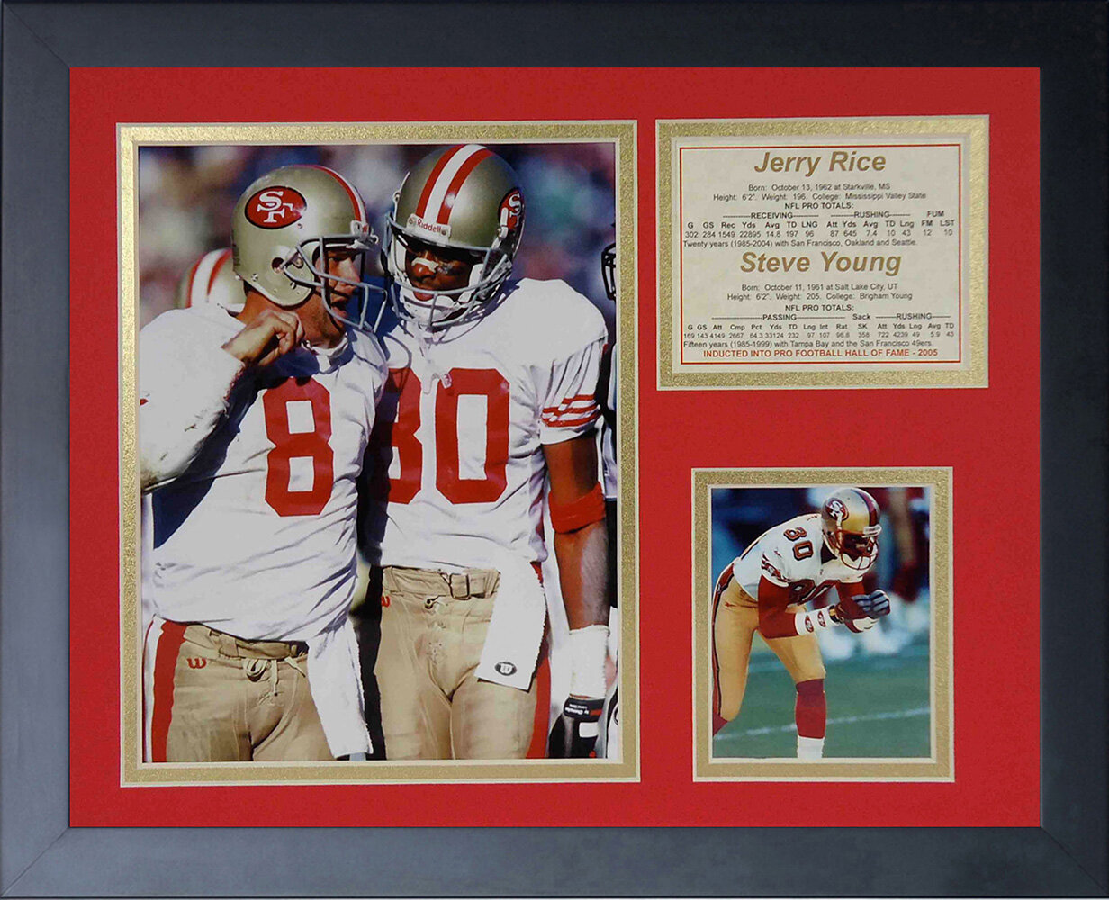 Jerry Rice San Francisco 49ers NFL Football Art Collage Print Canvas Print