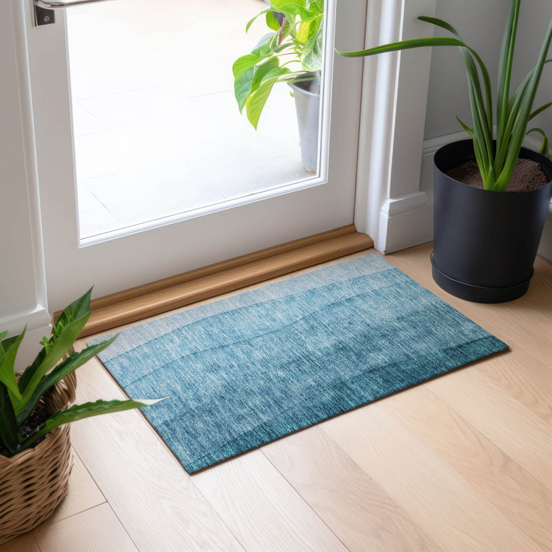 Tapis intérieur / extérieur Lavonia avec envers antidérapant, Rectangle 1 pi 8 po x 2 pi 6 po