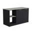 Îlot de cuisine avec grande surface supérieure, armoire à double porte et tablettes ouvertes-129164977-129164982