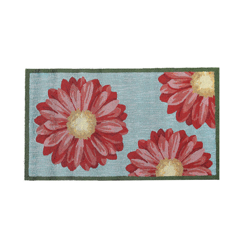Tapis d'extérieur rectangulaire Daises