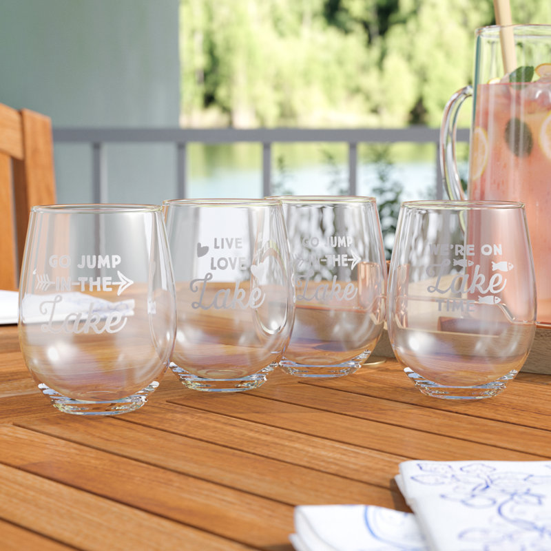 4 pièces Annet Ensemble de verres à vin tout usage, Transparent