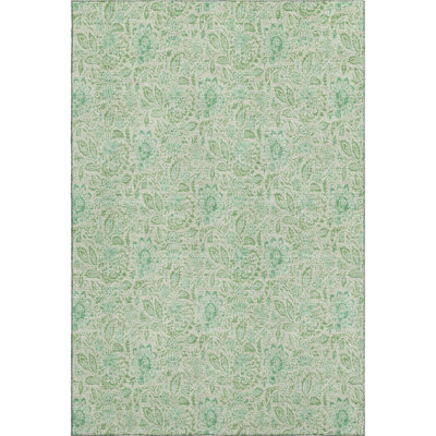 Premium Machine Washable Chandra Sage Rug