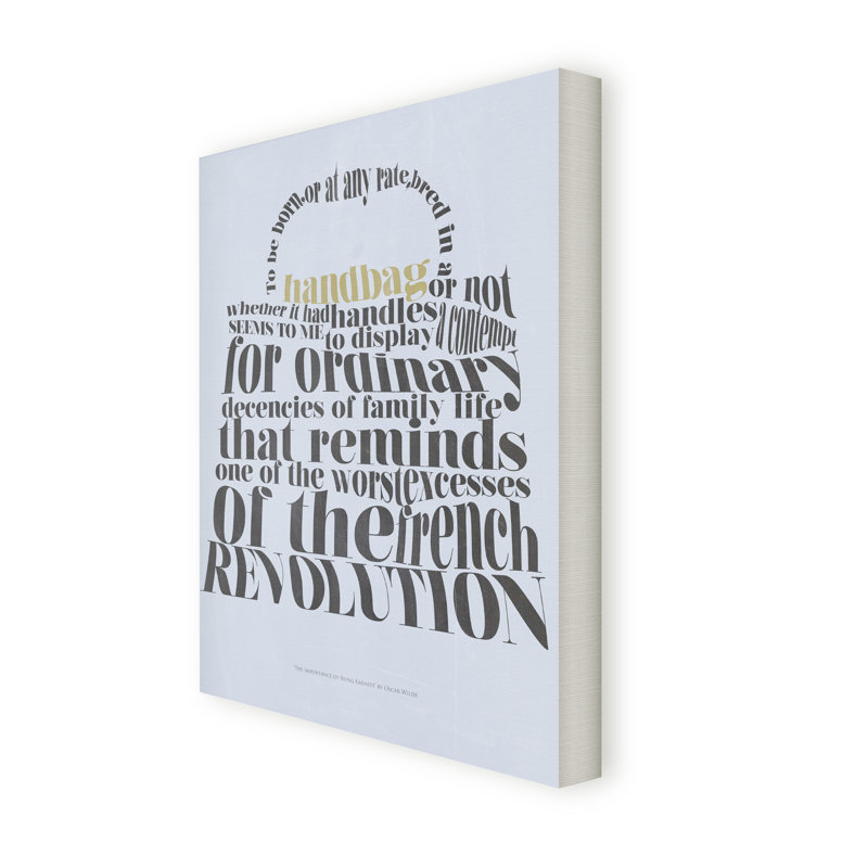 Oscar Wilde - Wrapped Canvas Print, 80 cm H x 60 cm W x 5 cm D