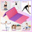 Tapis de gymnastique pliable, tapis d'exercice épais à 4 panneaux, coussin de culbute portatif pour le yoga, arts martiaux