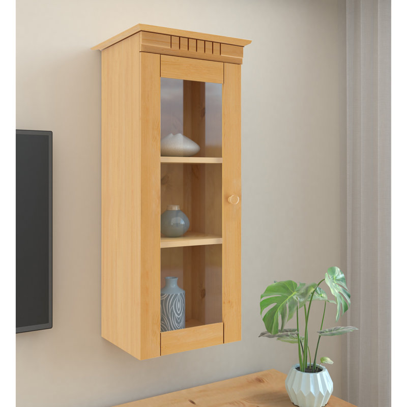 Amiin Display Cabinet, Stained/Wax