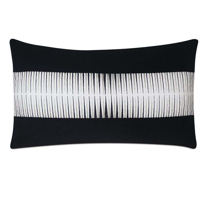 Liam Striped Cotton Throw Pillow, Polyester, 1