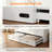 Queen Size Murphy Bed Cabinet with Charging Station & Drawers, White-2113823480