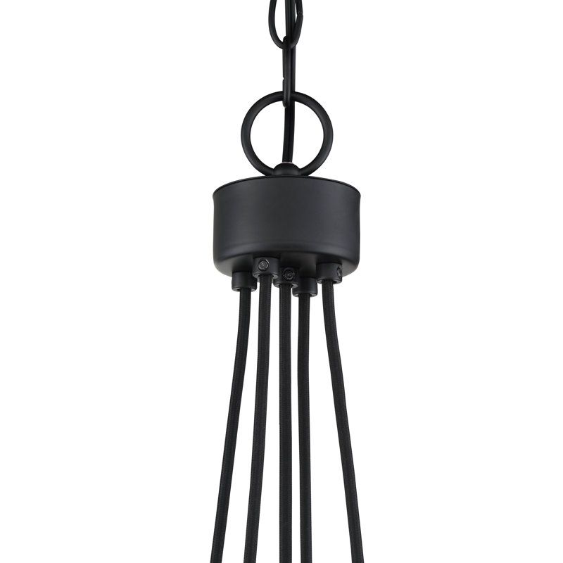 Que 5 - Light Cluster Pendant, Flat Black