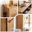 Modern Burlywood Solid Wood Shoe Storage