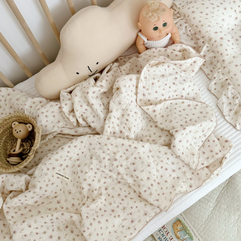 Couverture mignonne pour bébé en coton