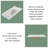 DodreHome 18.9'' White Marble Rectangular Bathroom Sink
