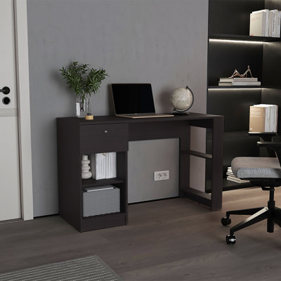 Computer Desk, 1 Drawer, 2 Shelves