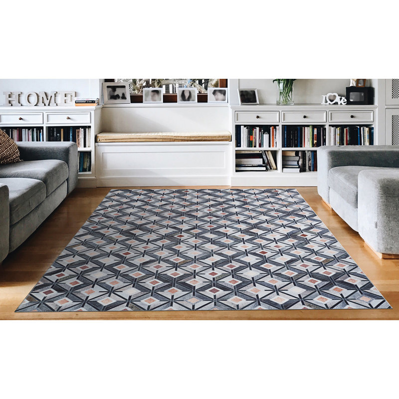 Cadmoin Geometric Indoor Rug, Rectangle 5'3" x 7'6"