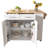 Kitchen Island with Drop Leaf, Kitchen Storage Cart with 3 Tier Pull Out Cabinet Organizer, Internal Storage Rack, Rolling Kitchen Cart on Wheels with Towel Rack, 2 Drawers, for Kitchen, White-1120743383