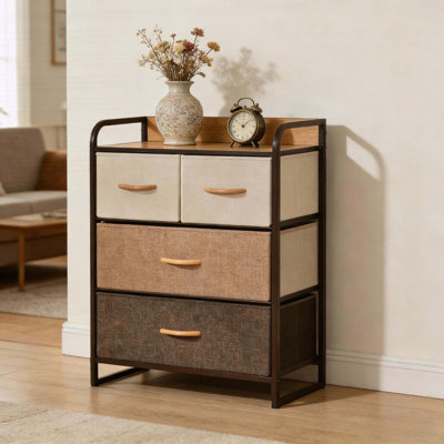 Commode de rangement autoportante, tour de rangement à 3 niveaux