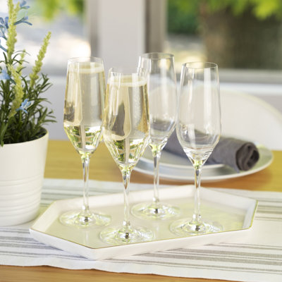 8.5 oz. Crystal Flute Set