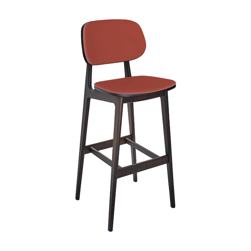  Emma Barstool - Grade 4 Terracotta Reveal Seat & Upholstered Back, Brown, Terracotta