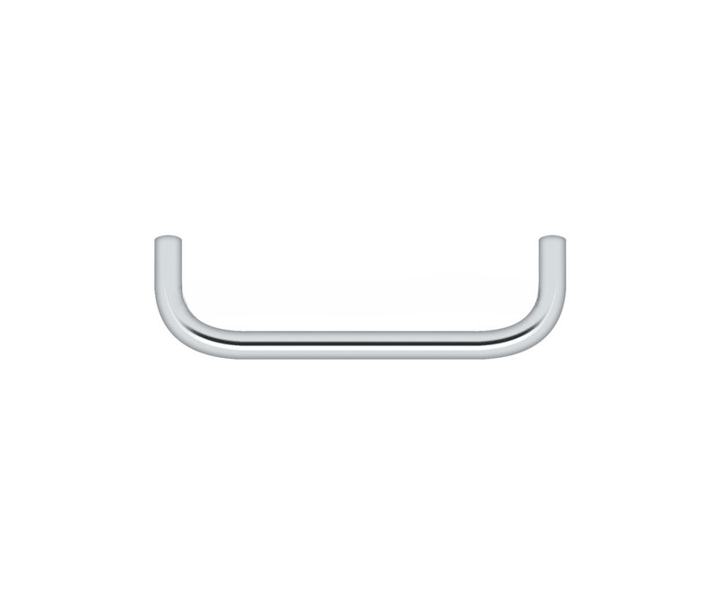 Poignée Deltana 4 po; finition chrome brillant, Chrome poli, 4"