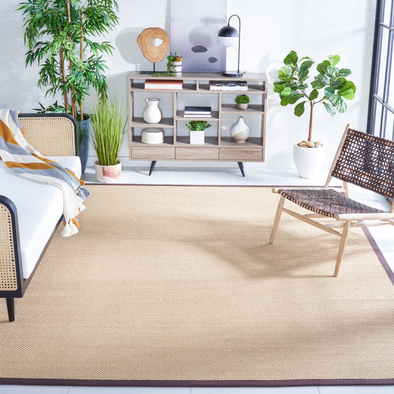 Hillsborough Solid Sisal Fiber Area Rug, Rectangulaire 8 pi x 10 pi
