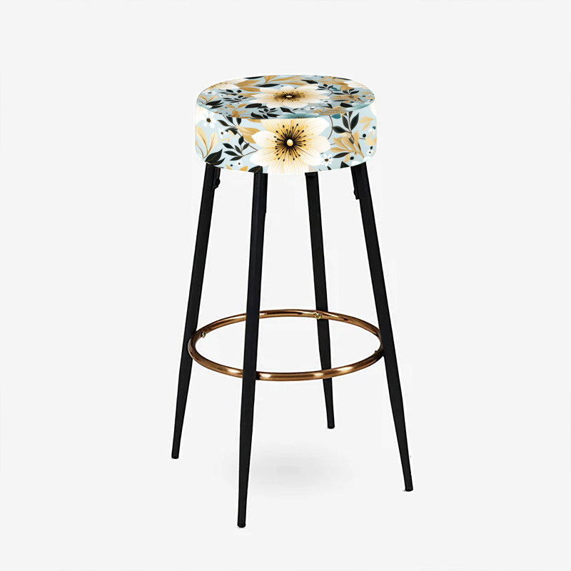 Ensemble de 2 tabourets de bar Ivory Coastal Elegance