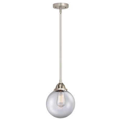 Nouveau 2 - Frederick - Mini-luminaire suspendu sur tige 1 lumière - Ampoule DEL - - Abat-jour