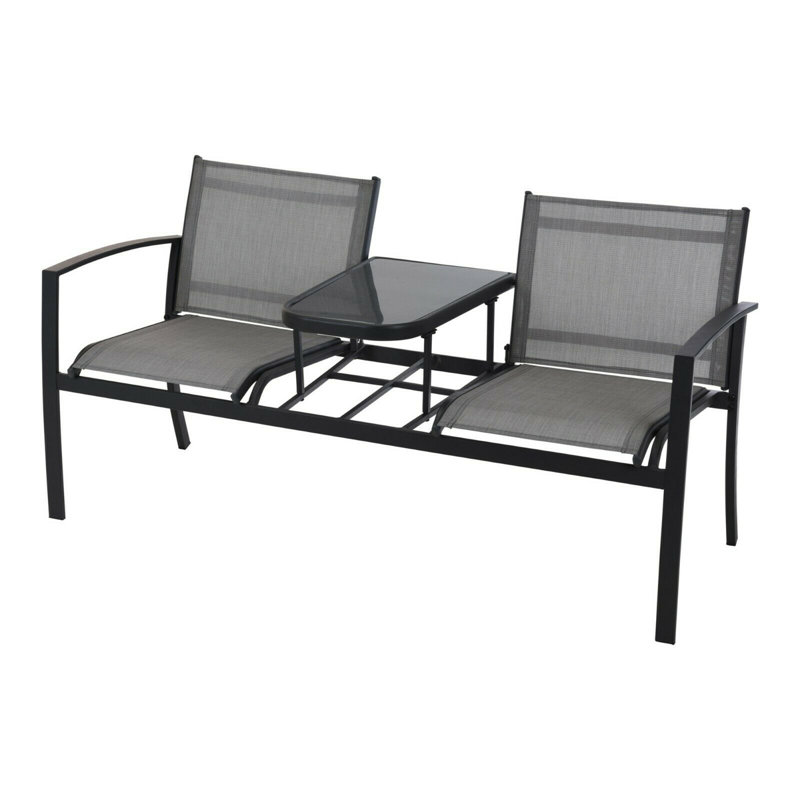 Emogine Stainless Steel Outdoor Bench