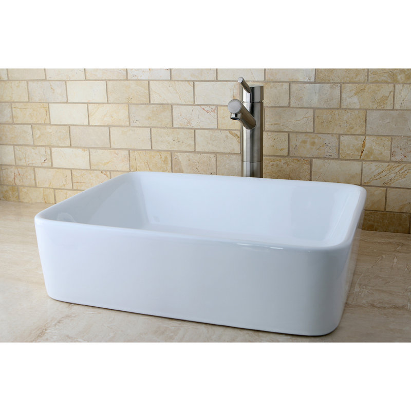 Évier vasque rectangulaire Kingston, Blanc