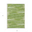 Tapis extérieur lavable rayé vert et ivoire 3 pi x 5 pi