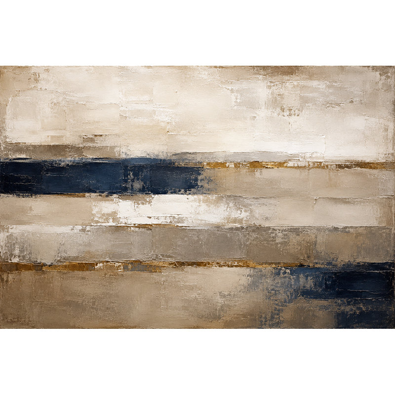 Art mural monochrome sur toile tendue, 16"H x 24"W x 1.5"D