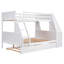 Lit superposé avec lit gigogne et bureau intégré-564007694