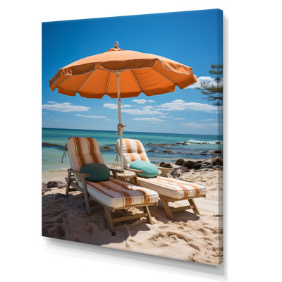 " Orange Beach Chairs I "