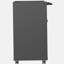 Armoire de rangement robuste en métal avec roulettes - Armoire de rangement pour outils pour le garage, le bureau et la maison, noir / gris