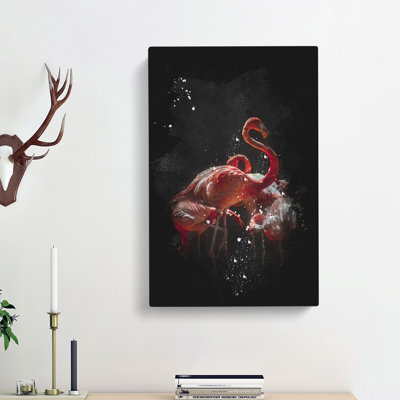 Pink Flamingos - Wrapped Canvas