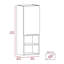 Armoire de salle de bain avec deux tablettes intérieures, deux tablettes extérieures et une porte-2128096515