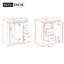 Ensemble de meuble-lavabo double 60 po avec comptoir en céramique 60 po Modern-212885064