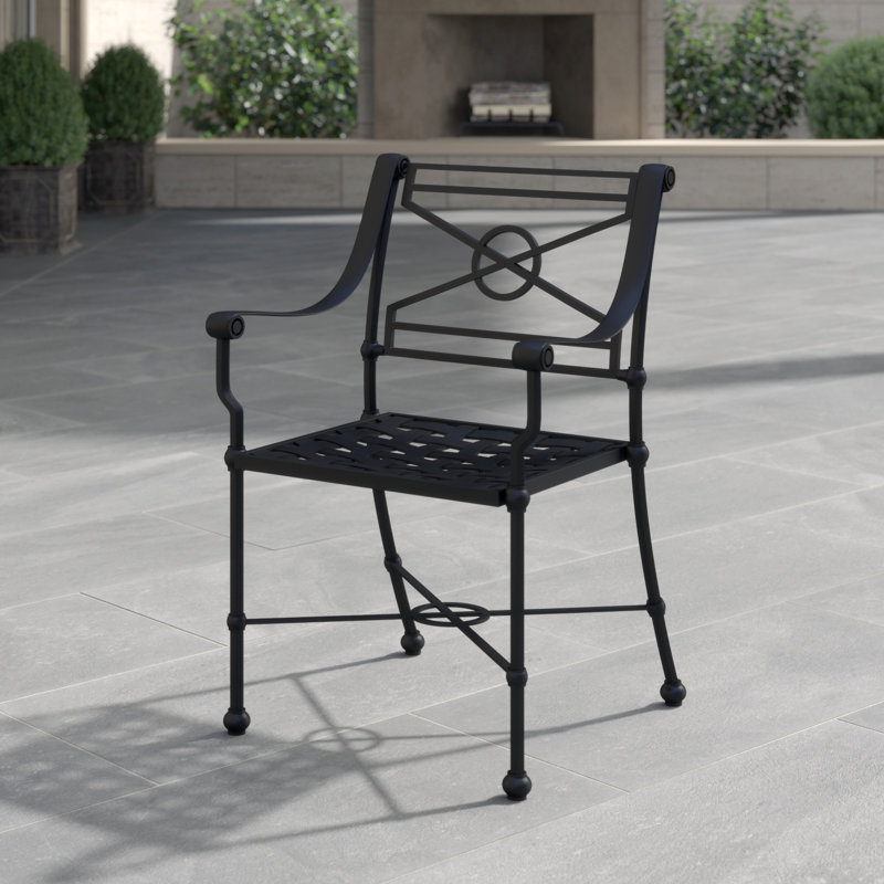 Outdoor Dining Armchair, Chestnut Brown