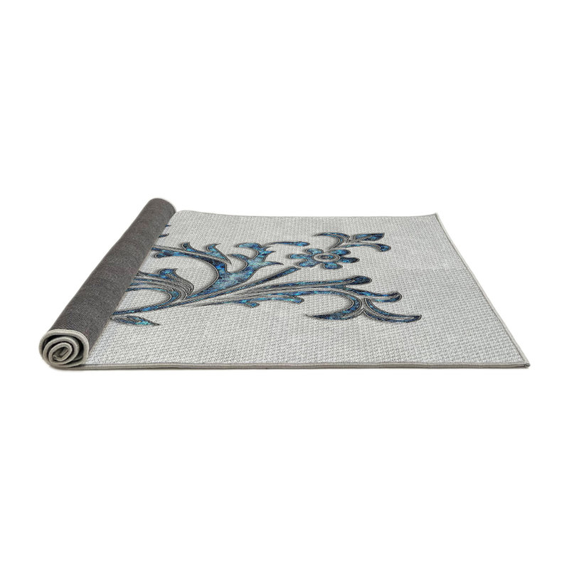 Floral Indoor Rug, Round 4'