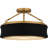 Dylan 3-Light Matte Black Semi-Flush Mount