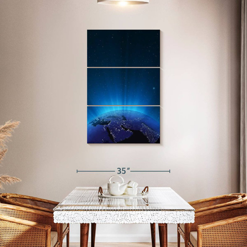 Oberle Glowing Earth, 45" H x 28" W