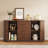 63" Sideboard With Sliding Tambour Door, Buffet Cabinet With 3 Large Drawers & 2 Cabinets For Dining Room, Living Room-1235313028