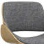 Chaise rembourrée Malden avec structure ergonomique en bois massif et style Mid-Century moderne-87475785