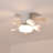 Adonis Flush Mount Ceiling Fan with 3-Color LED & Remote-1201838970