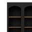 Armoire de rangement Farmhouse deux tons avec tablettes réglables-1290706596