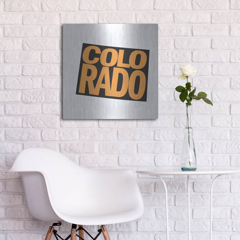  «Colorado 2» par Art Licensing Studio, art mural en métal, 24 po x 24 po, H 24 po x l 24 po