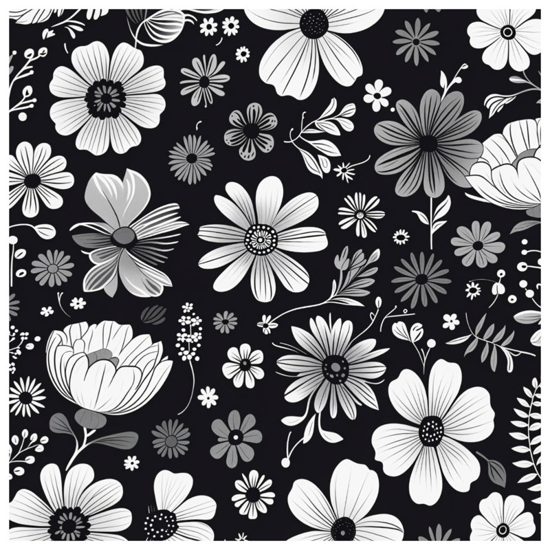 Tapis de bain floral Boho, L 24 po x L 17 po