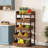 5-Tier Vegetable Fruit Rack Snack Rack Kitchen Storage Organizer Basket Stand-1228076665